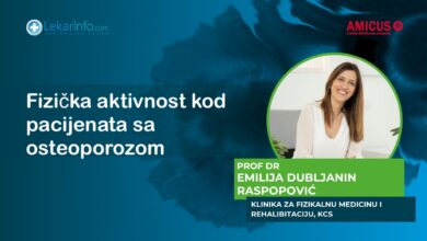 Prof. dr Emilija Dubljanin Raspopović, fizijatar: Fizička aktivnost kod pacijenata sa osteoporozom