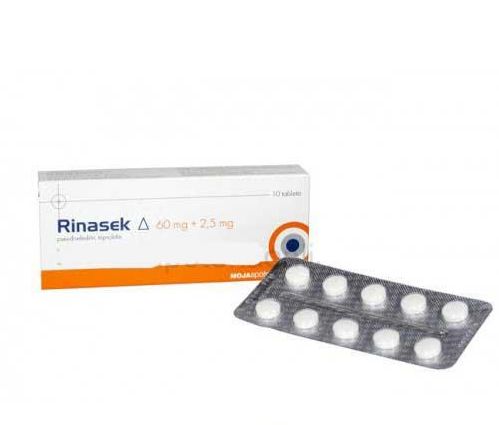Rinasek® 60mg+2.5mg tableta 1 Rinasek® 60mg+2.5mg tableta