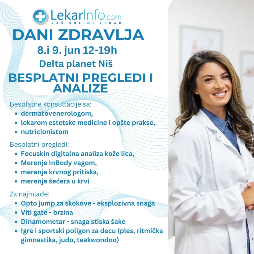 Unapredite Vaše zdravlje na LekarInfo Danima Zdravlja! (8. i 9. jun Delta Planet Niš)