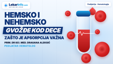 Hemsko i nehemsko gvožđe kod dece — prim. dr sci. med. Dragana Aleksić